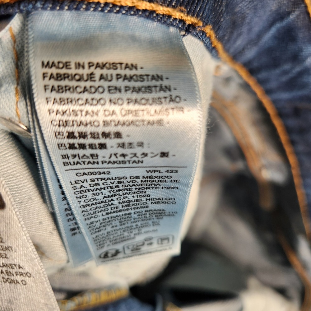 Levi's 505 Jeans Men's 40X30 Blue Dark Wash Straight Fit‎ Classic Denim - Picture 7 of 12